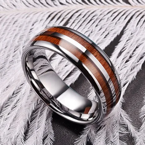 ring Wooden For Men Band  Tungsten Carbide jewelry Set wholesales rings
