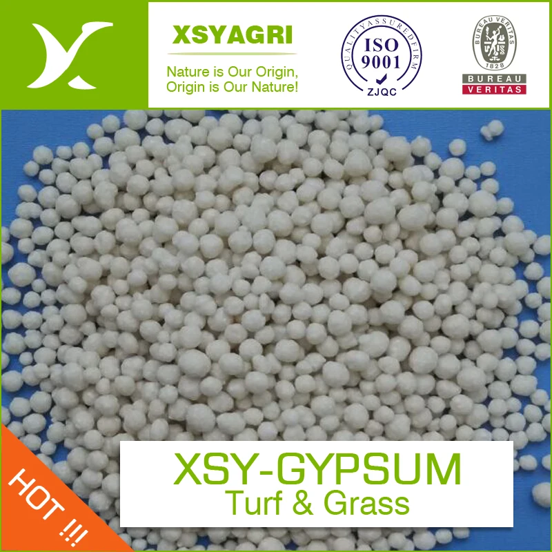 Гипсовое удобрение кальция для использования в газоне и траве