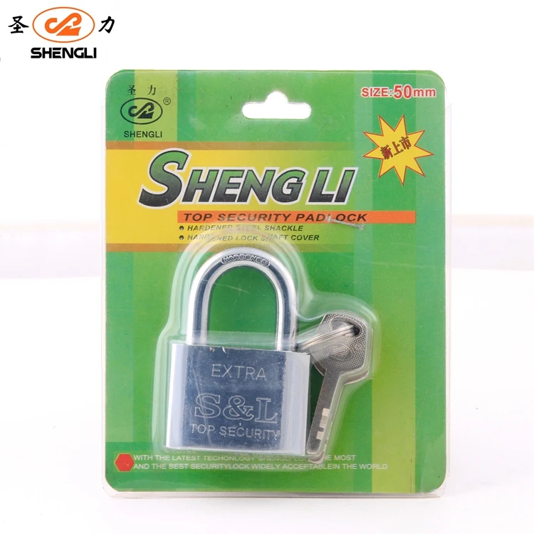 Cheap and Popular Shengli Factory Wholesale Round Corner  Vane Iron top security Padlock