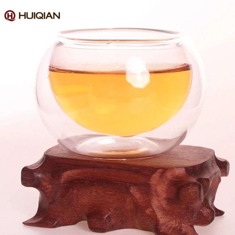 Изготовленная на заказ термостойкая стеклянная чашка с двойными стенками