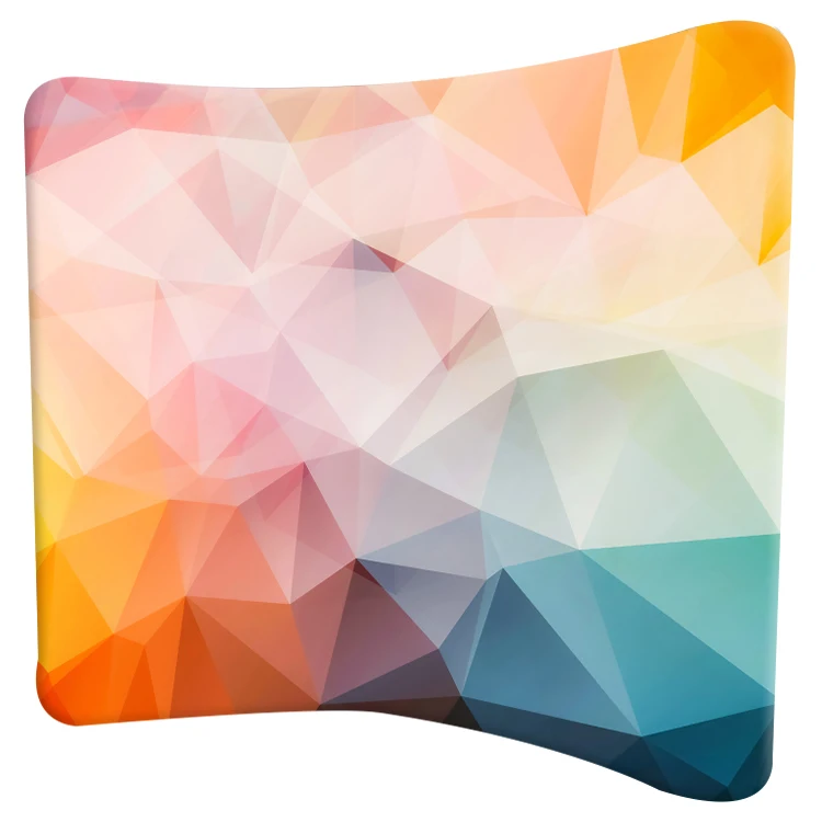 Trade show exhibition fair 8ft,10ft pillow case stretch fabric backdrop displays stands