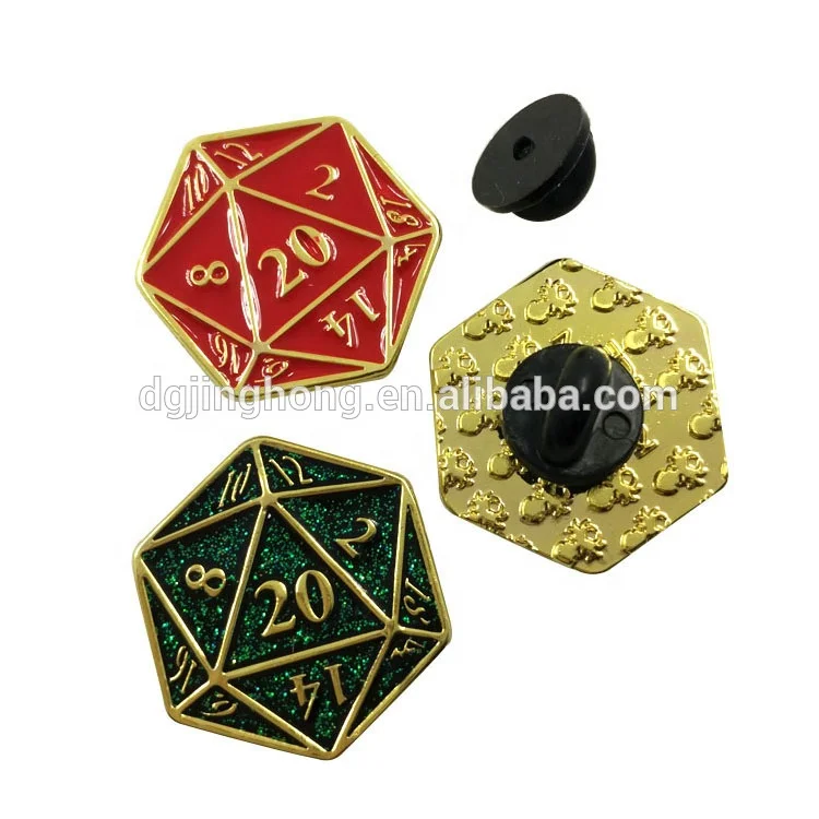 High quality metal crane custom brooch