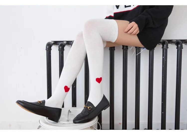 Женские носки, чулки, теплые хлопковые чулки выше колена, сексуальные чулки