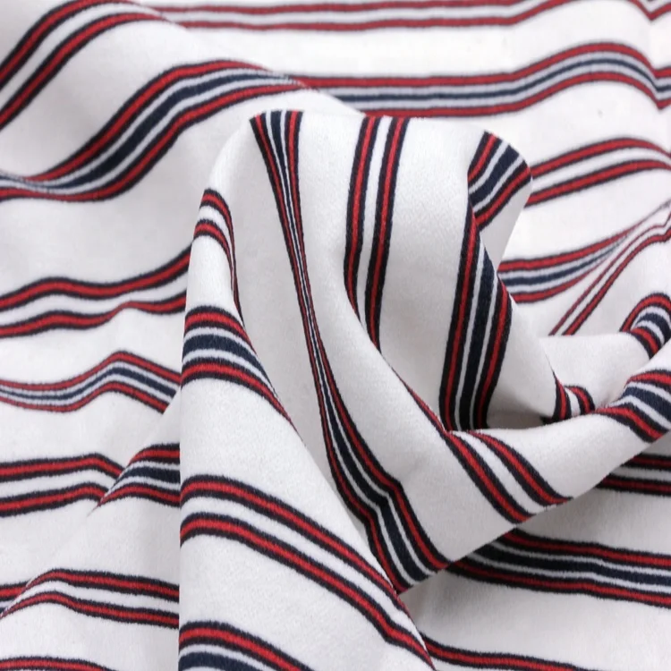 
2018 Hot sale 100% polyester spandex moss crepe printed fabric 