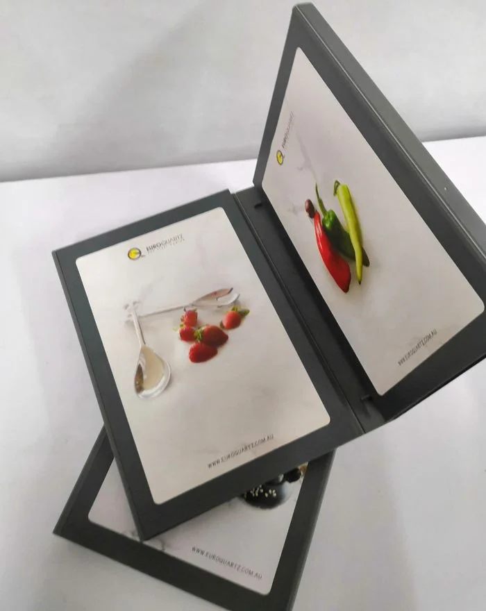 Stone Curtain Carpet  Tile Sample Book  /  PVC Custom Booklet for Marble Tile