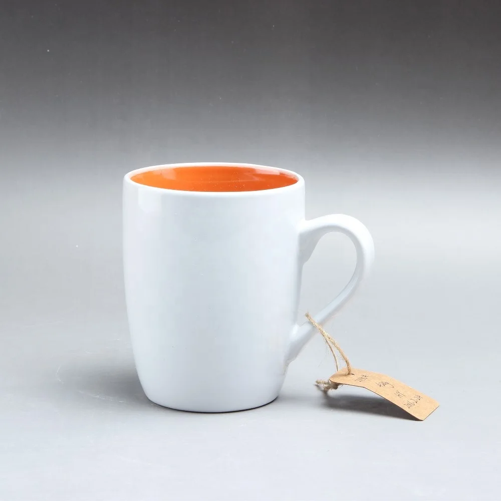 Рекламная кофейная кружка с сублимационным логотипом белая керамическая