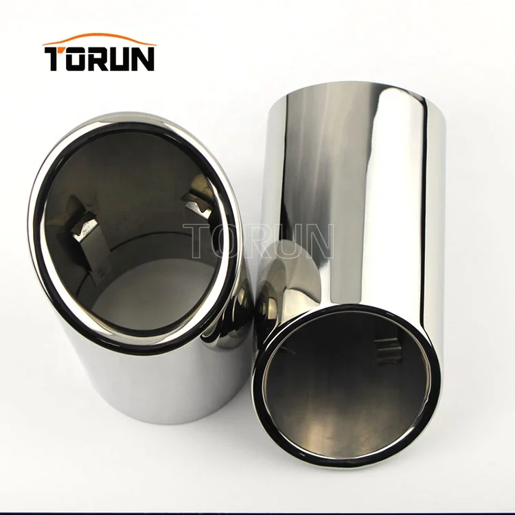 New style universal carbon exhaust muffler A4L Q5 Mirror polish