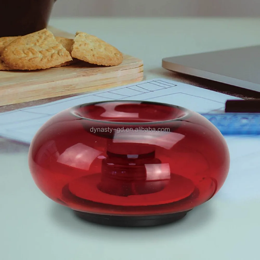 GLASS OIL BURNER WITH THREE LEDS/AROMA OIL DIFFUSER/ESSENTIAL OIL DIFFUSER