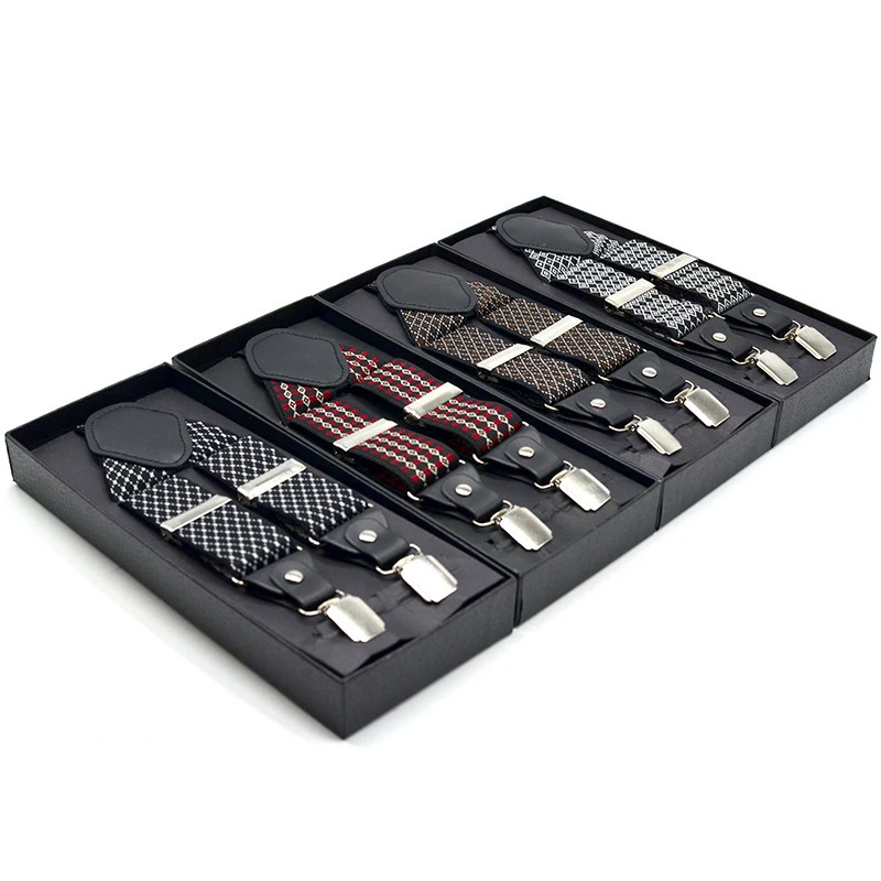 Мужские подтяжки для 4 клипов подтяжки поддержка подгонянный размер формальный случай класс материал низкая цена оптовая продажа