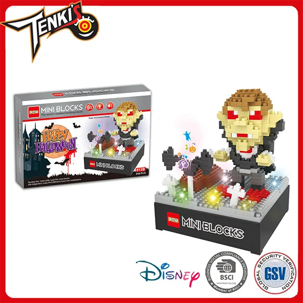 Halloween funny decoration intellect toys mini building blocks for kids