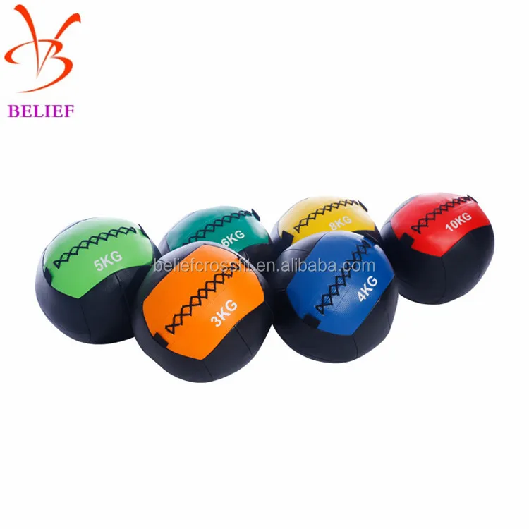 2019 New Designed Cross Fitness PU medicine balls/wall ball