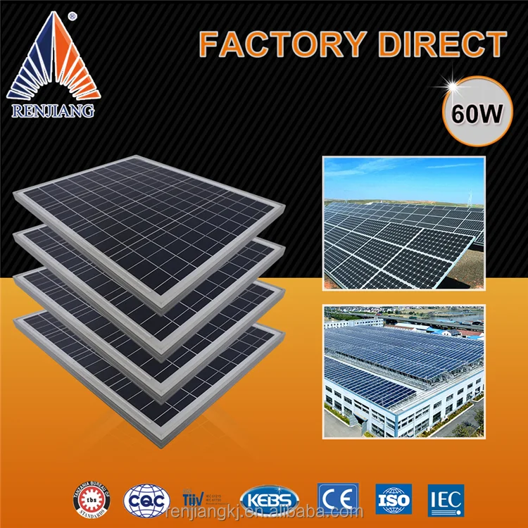 best price hot sale 60W new or second hand solar panels