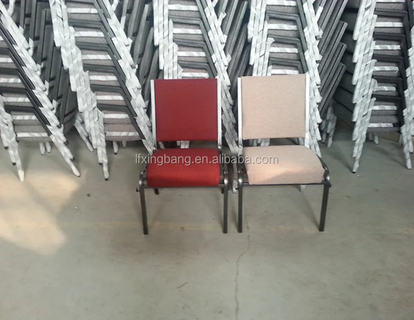 steel interlocking church chair without arm