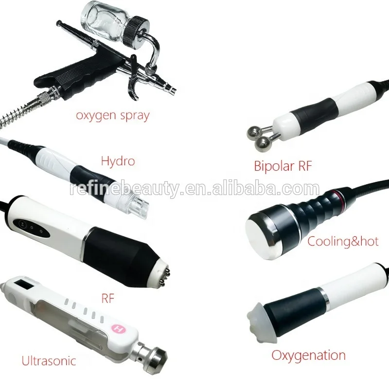 7 in 1Multifunctional RF Ultrasound Silk Peel Machine for Facial Exfoliation Oxygenation and Infusion