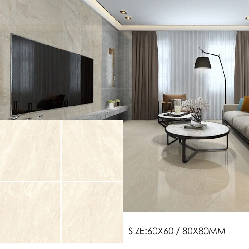 foshan building material 80X80 glazed polished ceramic tile