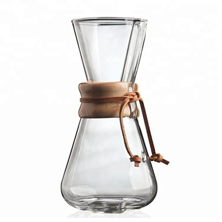 Unique Bamboo Pour Over Pour Over Coffee Maker With Glass Coffee Dripper