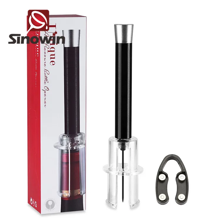 Новый дизайн открывалки для бутылок акриловый алюминиевый сплав открывалка для вина с воздушным давлением