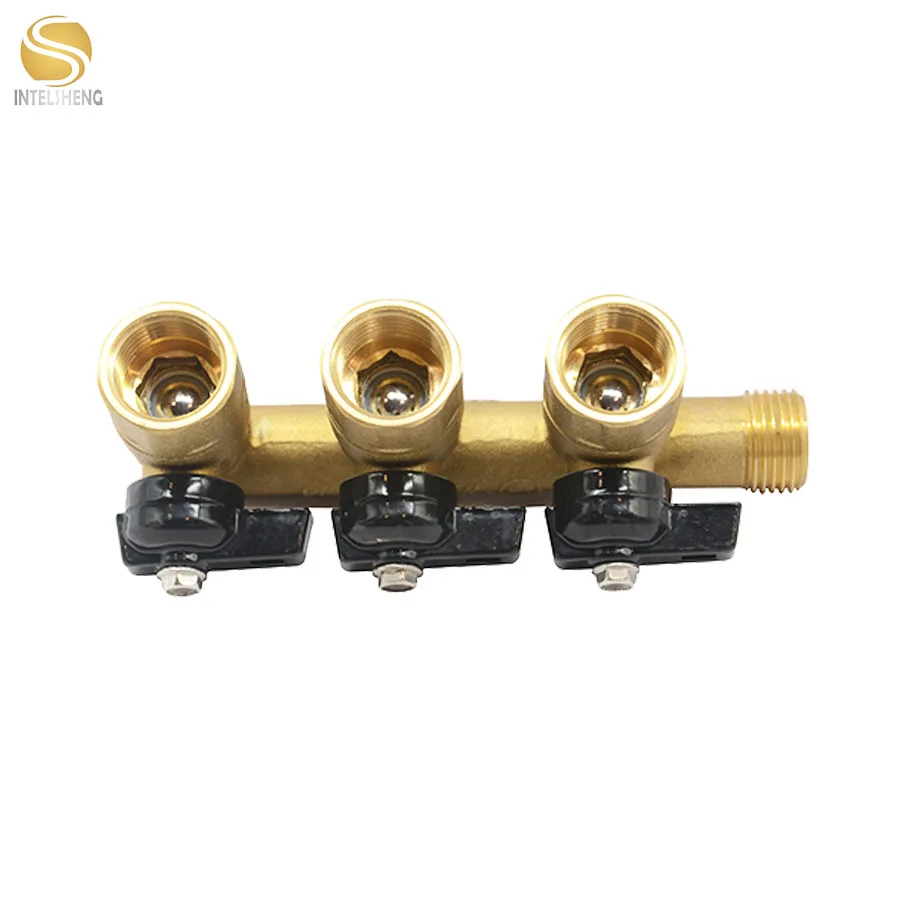 2 way brass valve manifolds Stainless Steel/Brass Floor Heating Systems & Parts Manifold