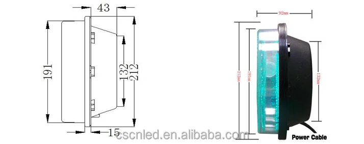 Road crossing arrow led traffic signal lights