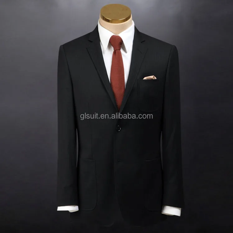 Wholesale new type slim fit bamboo clothing suit three shell buttons men black coat men suit fair price suit from Chinese