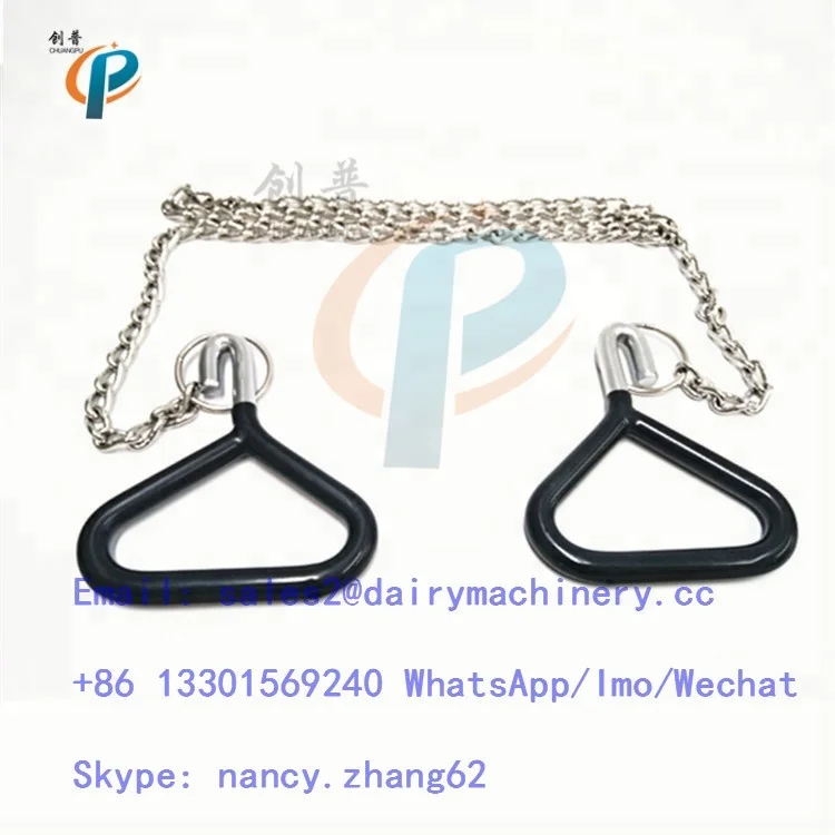 Farm Dystocia Equipment, OB Obstetrical Chain , Cow Midwifery Hook, 1.5m length with SS304