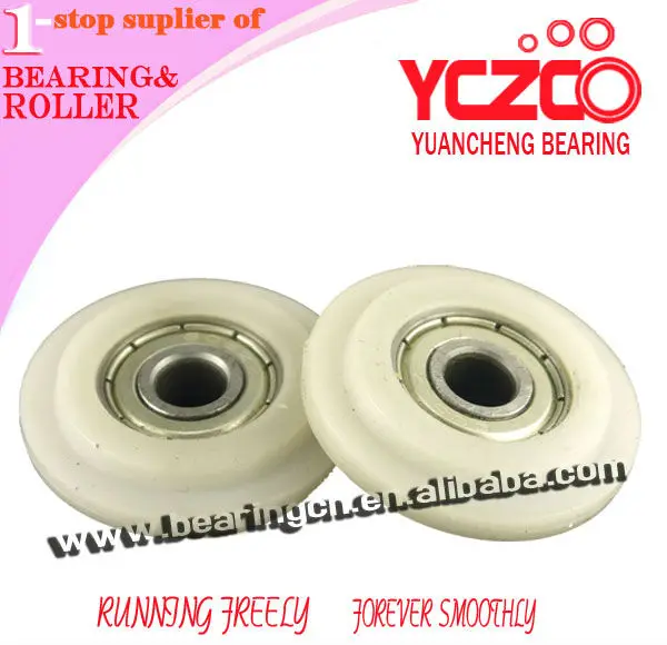 YCZCO POM sliding wardrobe wheels rollers pom sliding roller for sliding gate nylon rollers