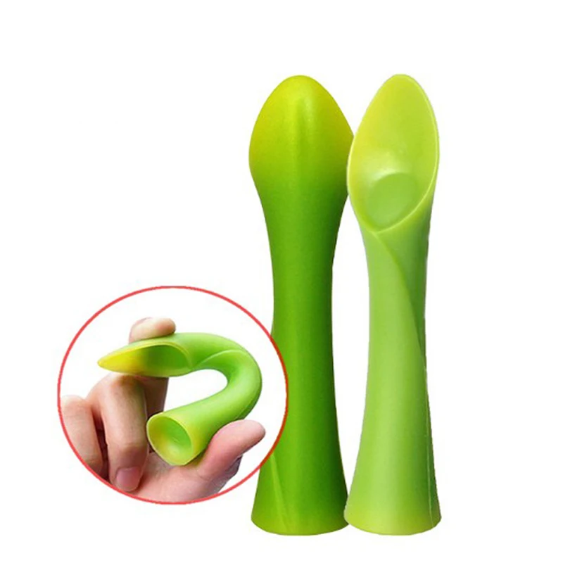 silicone soft-tip training bamboo baby starter spoon