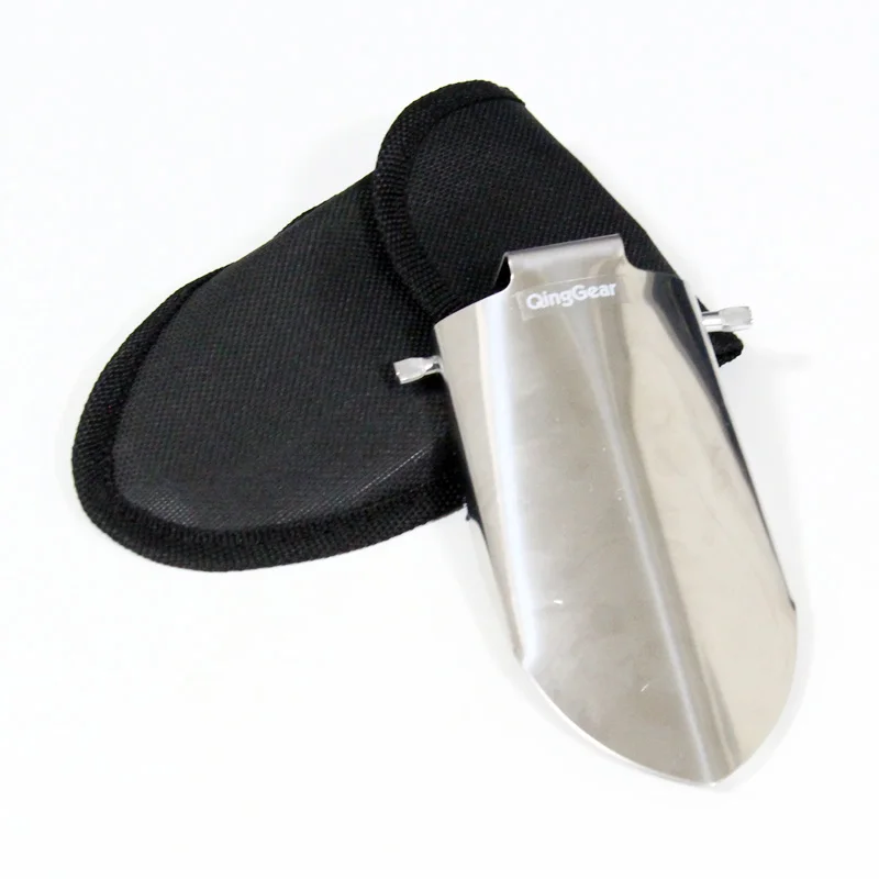 Ultimate Folding Portable Handy Camping Shovel Perfect Trowel for Backpacking Outdoors Garden With Pouch Travel Kit