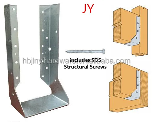 Galvanized iron plate joist hanger for wood house