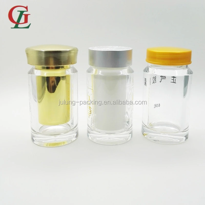 Новый пункт 100CC прозрачный акриловый капсула бутылки JLR007 # Pill контейнер для использования фармацевтической