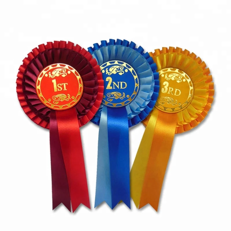 China Manufacturer Handmade Award Ribbon Rosette for Horse