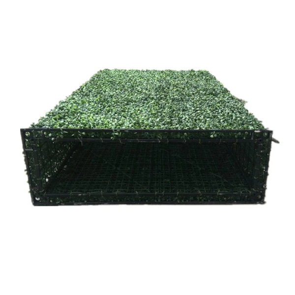 Artificial boxwood topiary grass hedge green wall for garden use