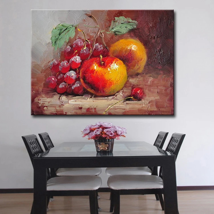 Китай натюрморт новый дизайн корзина для фруктов картина маслом на холсте