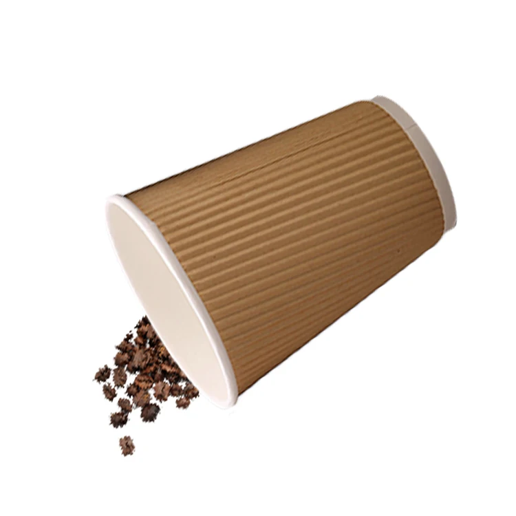 Hot drink paper cup, thick wall disposable paper tea cup, custom printed espresso paper cup