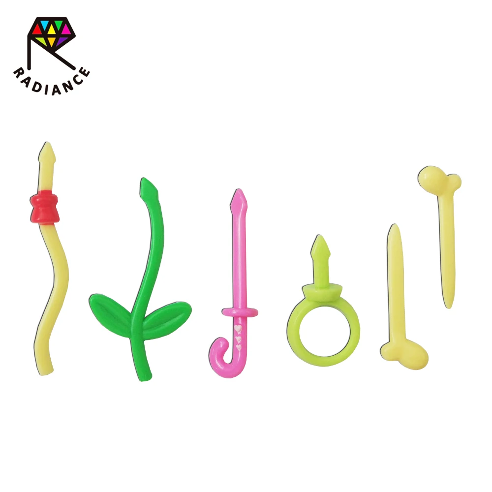 
3.5-6.5cm Hot Sale & High Quality Eco-friendly Vegetable Shape Bento Food Picks Plastic Fruit Fork 