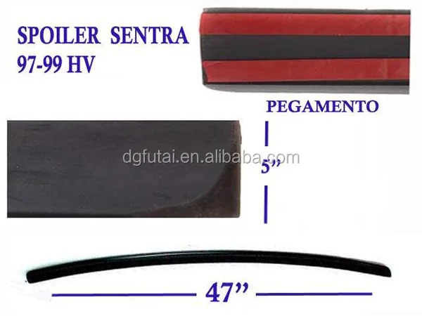 
PVC Rear Lip Spoiler Universal Spoiler For Cars 
