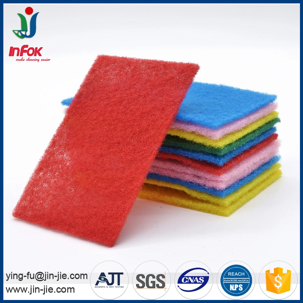 household cleaning light-duty scouring pad in roll or sheet