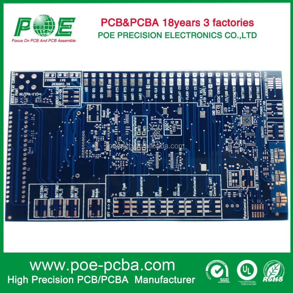 4 слой Bluetooth PCB многослойных печатных плат производитель