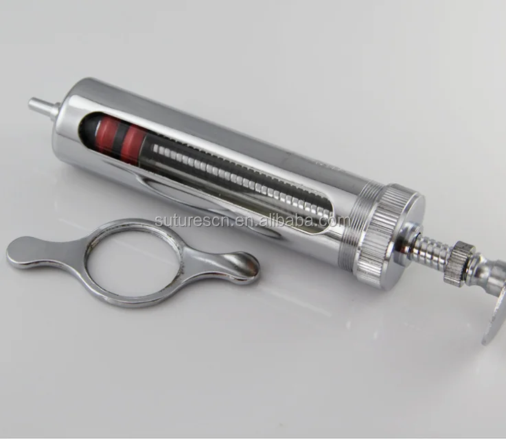 Ветеринарный шприц из нержавеющей стали, 10 мл