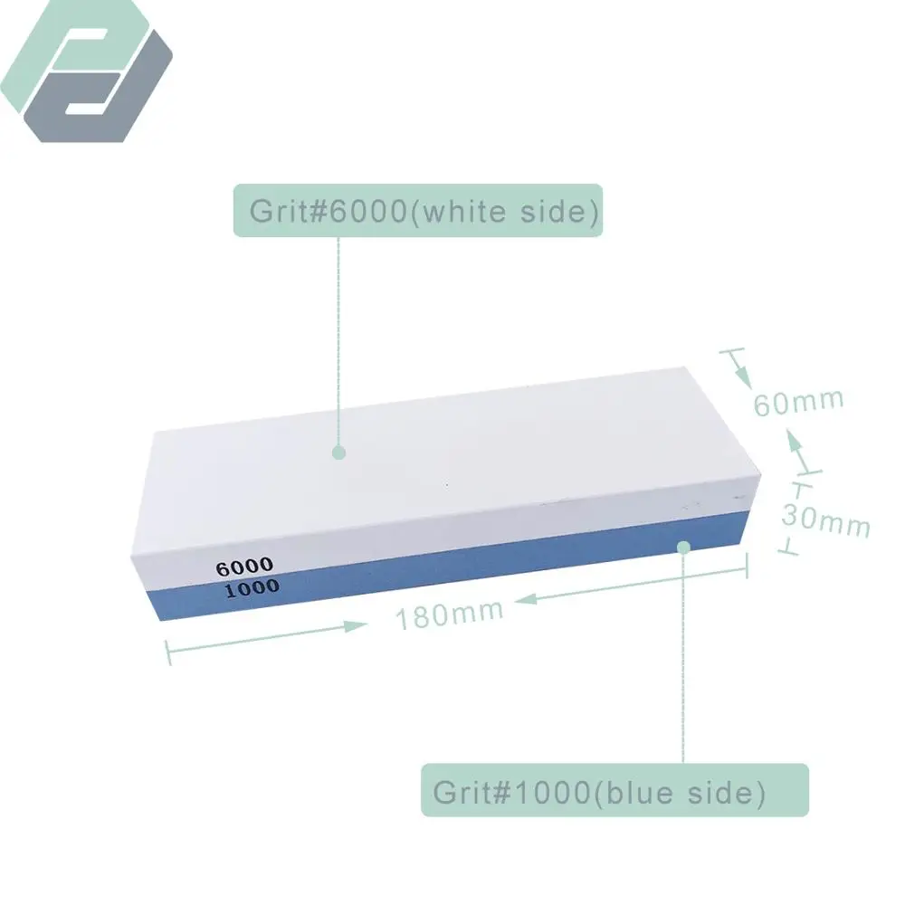 
Double-sided knife sharpening stone oil stone whetstone 1000 6000 blue 