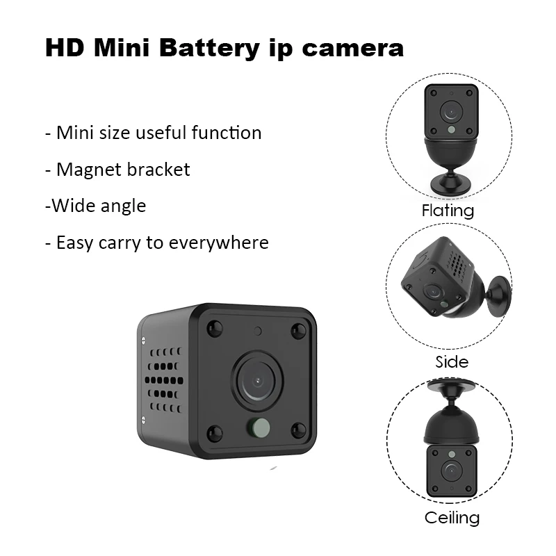 
1080P Mini Wireless Spy Hidden IP Camera Night Vision Audio P2p Mobile Remotely Wifi Hidden Network Camera 