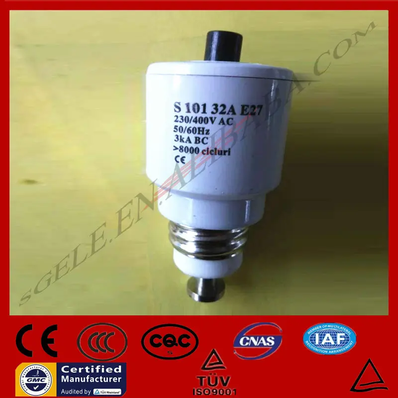 E27 screw type mini switch S101 screw mcb 25A screw mini switch S101 25A