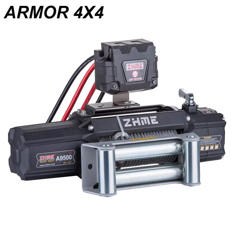 9500lbs pull super performance power 12v electric winch for sale with steel cable
