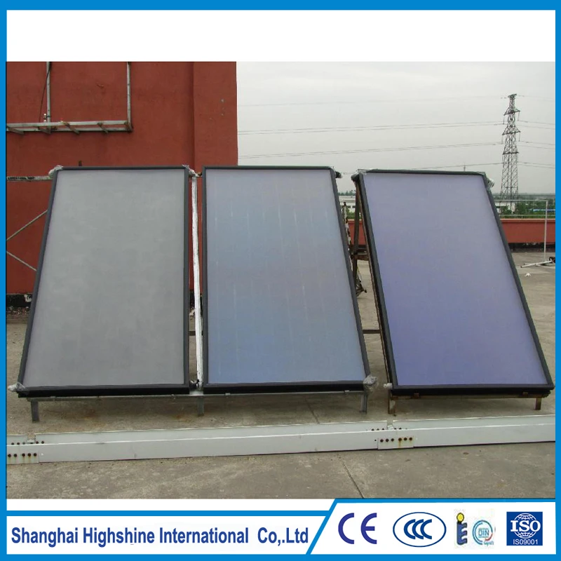 Custom printed new design solar thermal collector panel for piscina heating Flat Plate Solar Collector