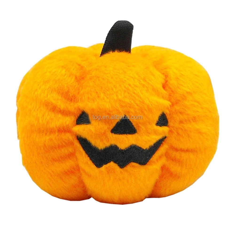 TOG Stuffed Pumpkin Fluffy Plush Throw Pillow Durable Soft Vegetable Gift Toy for Halloween