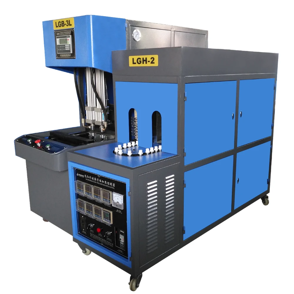 
stretching molding machine,semiautomatic pet blowing machine for pet plastic water/oil bottle. 