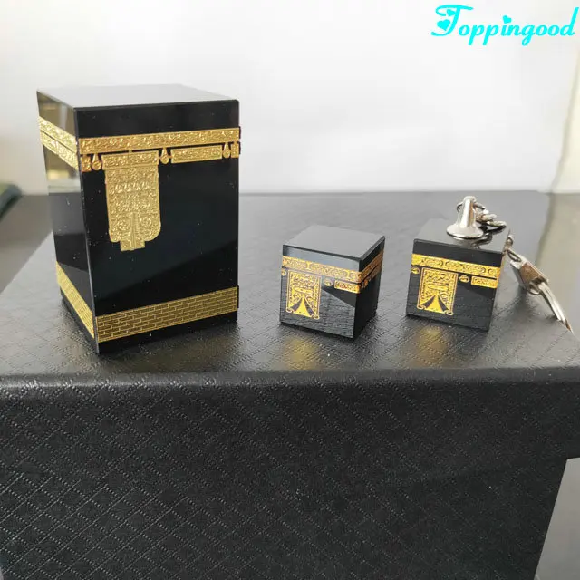 Customized Crystal Cut Islamic Kaaba Model For Home Decoration