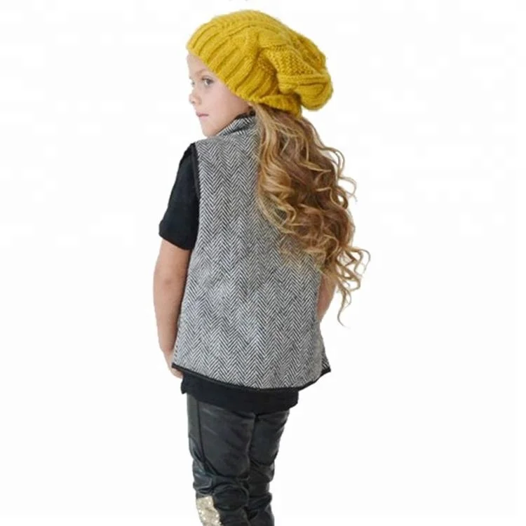 
Factory Girls Herringbone Kids Cotton Vest 