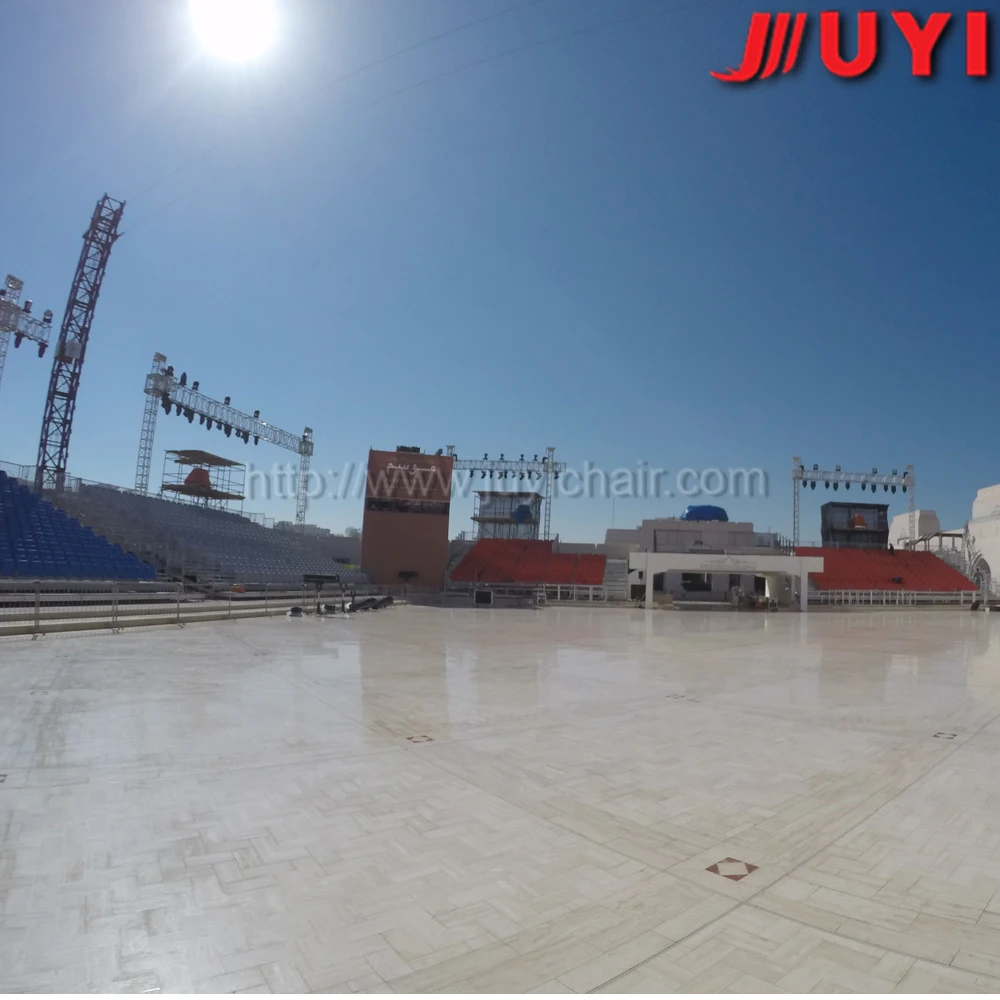 JY-716 factory price stadium seat used CE standard folded chair metal bleacher aluminum grandstand