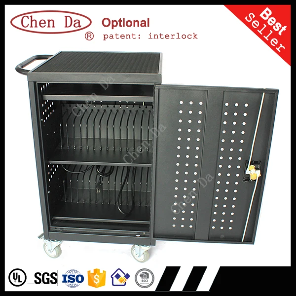 hot sale professional laptop cart charging cabinet tablets cart